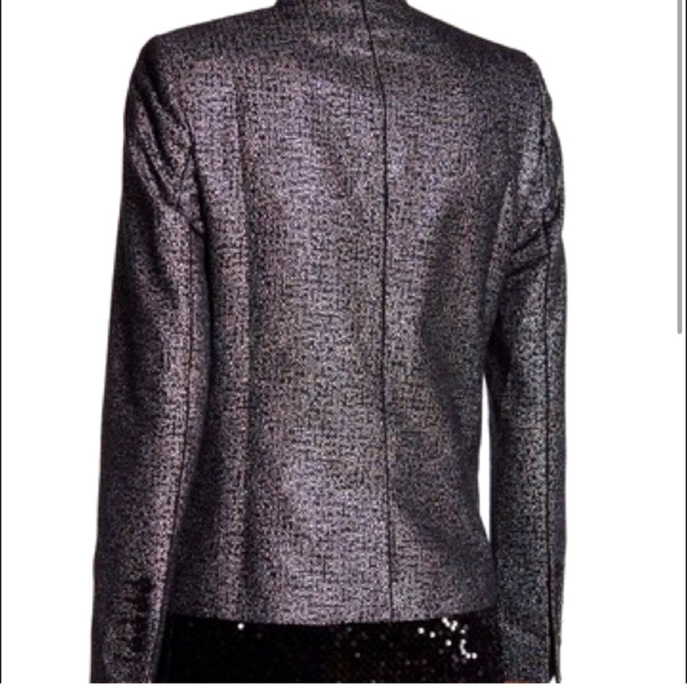 Zadig & Voltaire Vegas Pixel Deluxe Silver Jacket - Picture 2 of 16